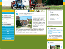 Tablet Screenshot of ferme-delamercy.com